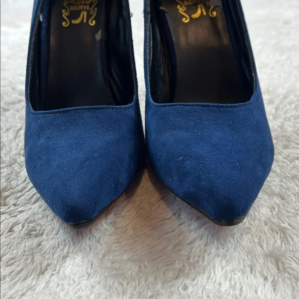 Beryl navy polue‎ pointed toe stiletto heels, size 39 or 7